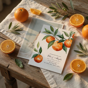 Citrus Trouwfoto   Mediterranean Oranje Kaart