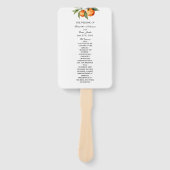 Citrus Trouwprogramma Waier | Mediterranean Oranje Handwaaier (Voorkant)