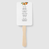 Citrus Trouwprogramma Waier | Mediterranean Oranje Handwaaier (Achterkant)