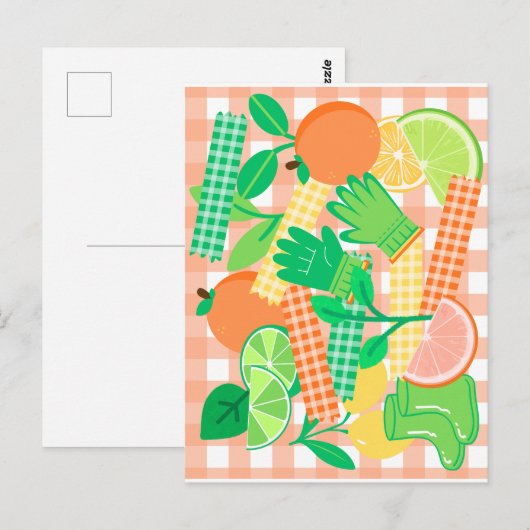Citrus Tuin Bliss Briefkaart (Voorkant / Achterkant)
