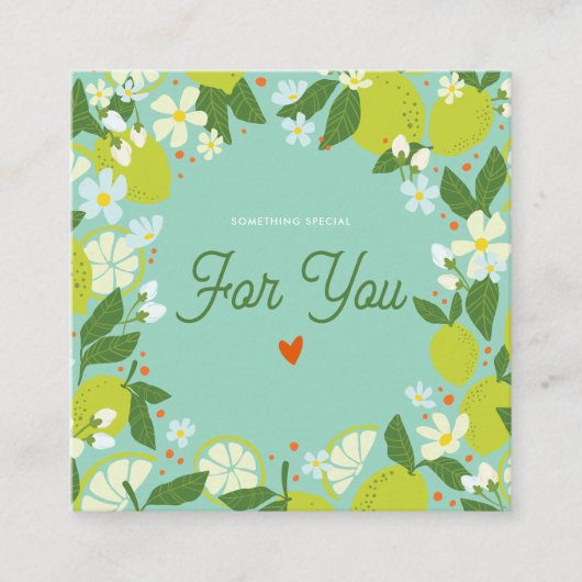 Citrus Tuin Enclusiekaart - Details Kaart (Voorkant)