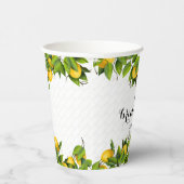 Citrus Tuin met Citroen Papieren Bekers (Rechts)