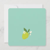 Citrus Tuinfeest Uitnodiging - Mintgroen ontwerp (Achterkant)