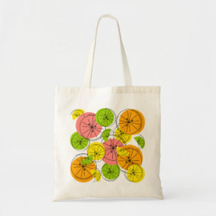 Citrus tweezijdige canvas tas