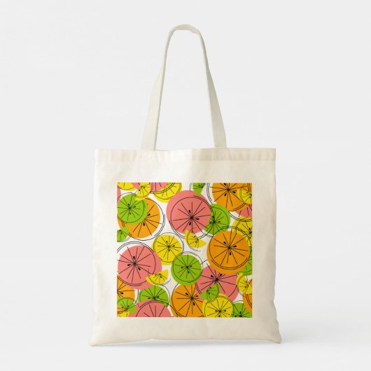 Citrus tweezijdige canvas tas (Achterkant)