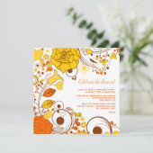 Citrus Twist Uitnodiging (Staand voorkant)