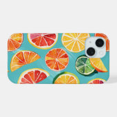 Citrus Uitbarsting iPhone 15 Case (Achterkant horizontaal)