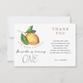 Citrus verjaardagsfeestje dank u bedankkaart (Voorkant)