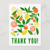 Citrus Viering Aangepaste Kleurrijke Citroenen Sin Briefkaart (Voorkant)