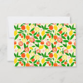 Citrus Viering Aangepaste Zomer Bruidsdouche RSVP Kaartje (Achterkant)