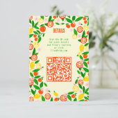 Citrus-viering Aangepaste zomer bruiloft cadeau ui Informatiekaartje (Staand voorkant)