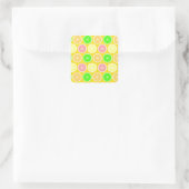Citrus Vierkante Sticker (Tas)
