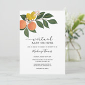 Citrus Virtual Baby shower Kaart (Staand voorkant)
