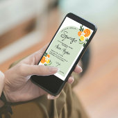 Citrus Vond Haar Hoofdprijs Bruidsdouche Kaart