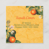 Citrus voor/achter vierkante visitekaartje (Achterkant)