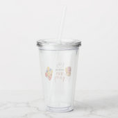 Citrus Vrijgezellenfeest Acryl Drinkbeker (Achterkant)