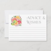 Citrus Vrijgezellenfeest advies en wensen Kaart (Voorkant)