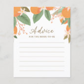 Citrus Vrijgezellenfeest Advies Kaart (Voorkant)