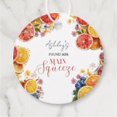 Citrus Vrijgezellenfeest Bedankjes Labels (Voorkant)