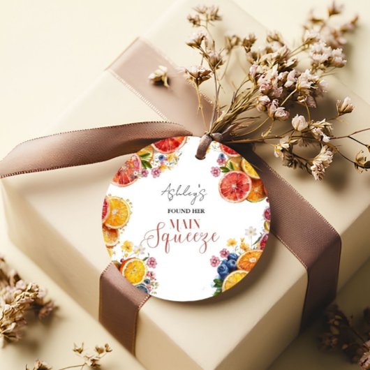 Citrus Vrijgezellenfeest Bedankjes Labels