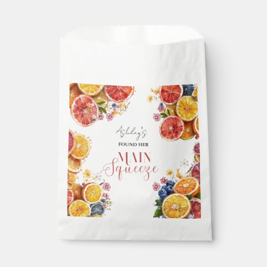 Citrus Vrijgezellenfeest Bedankzakje (Voorkant)