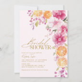 Citrus Vrijgezellenfeest Bright Floral Mediterraan Kaart (Voorkant)