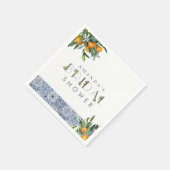 Citrus Vrijgezellenfeest Custom Napkins Servet (Hoek)