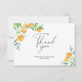 Citrus - vrijgezellenfeest dank je wel kaart (Voorkant)