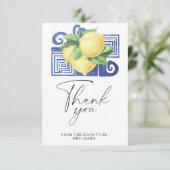 Citrus - vrijgezellenfeest dank je wel kaart (Staand voorkant)