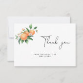 Citrus - vrijgezellenfeest dank u kaart (Voorkant)