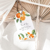 Citrus Vrijgezellenfeest Favor Tag Cadeaulabel