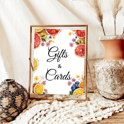 Citrus Vrijgezellenfeest Geschenken & Kaarten Tafe Poster