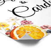 Citrus Vrijgezellenfeest Geschenken & Kaarten Tafe Poster (Hoek)