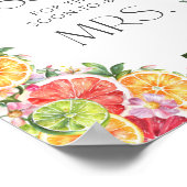 Citrus Vrijgezellenfeest hoeveel kussen Poster (Hoek)