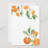 Citrus Vrijgezellenfeest Kaart (Achterkant)