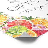 Citrus Vrijgezellenfeest Kaarten en geschenken Poster (Hoek)