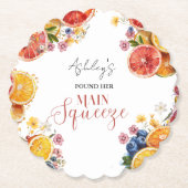 Citrus Vrijgezellenfeest Kartonnen Onderzetters (Voorkant)