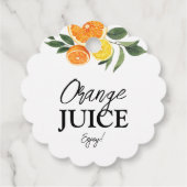 Citrus Vrijgezellenfeest Mimosa Bar Juice Labels (Achterkant)