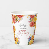 Citrus Vrijgezellenfeest Papieren Bekers (Voorkant)