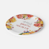 Citrus Vrijgezellenfeest Papieren Bordje (Gekanteld)