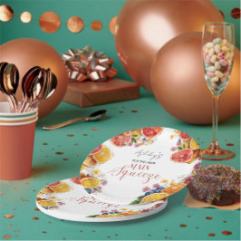 Citrus Vrijgezellenfeest Papieren Bordje