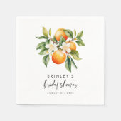 Citrus Vrijgezellenfeest Papieren servetten Sinaas (Voorkant)