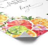Citrus Vrijgezellenfeest Recept Kaarten Poster (Hoek)