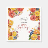 Citrus Vrijgezellenfeest Servet (Voorkant)