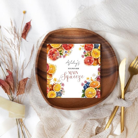Citrus Vrijgezellenfeest Servet