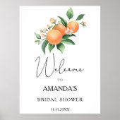 Citrus - vrijgezellenfeest welkom poster (Voorkant)