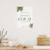 Citrus Vrijgezellenfeest-welkomstteken Poster (Keuken)