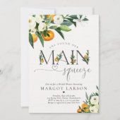 Citrus Vrijgezellenfeest Ze vond haar hoofdpleiste Kaart (Voorkant)