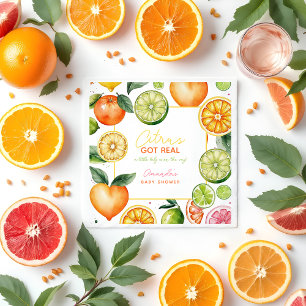 Citrus Vrucht Baby Borrel Servetjes Servet