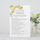 Citrus - Wat zei de bruidegom tegen het bruidsspel (Staand voorkant)